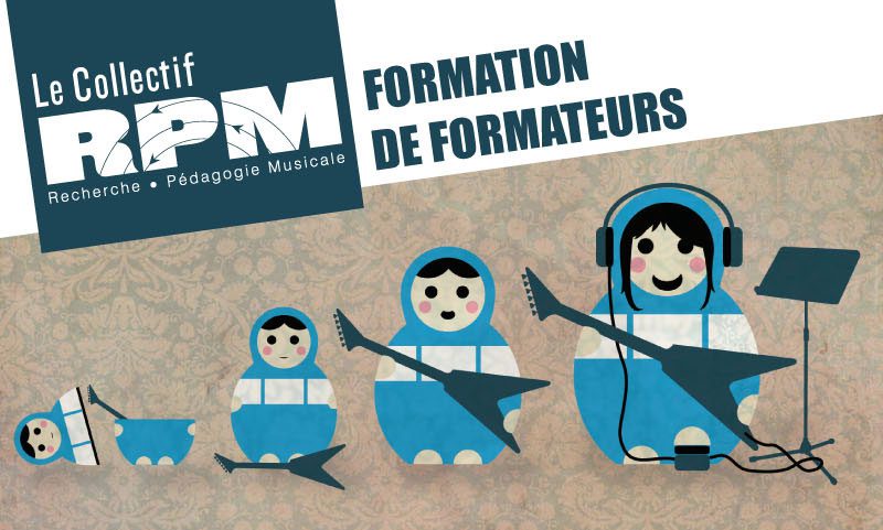 Logo et visuel collectif RPM "formation de formateurs"